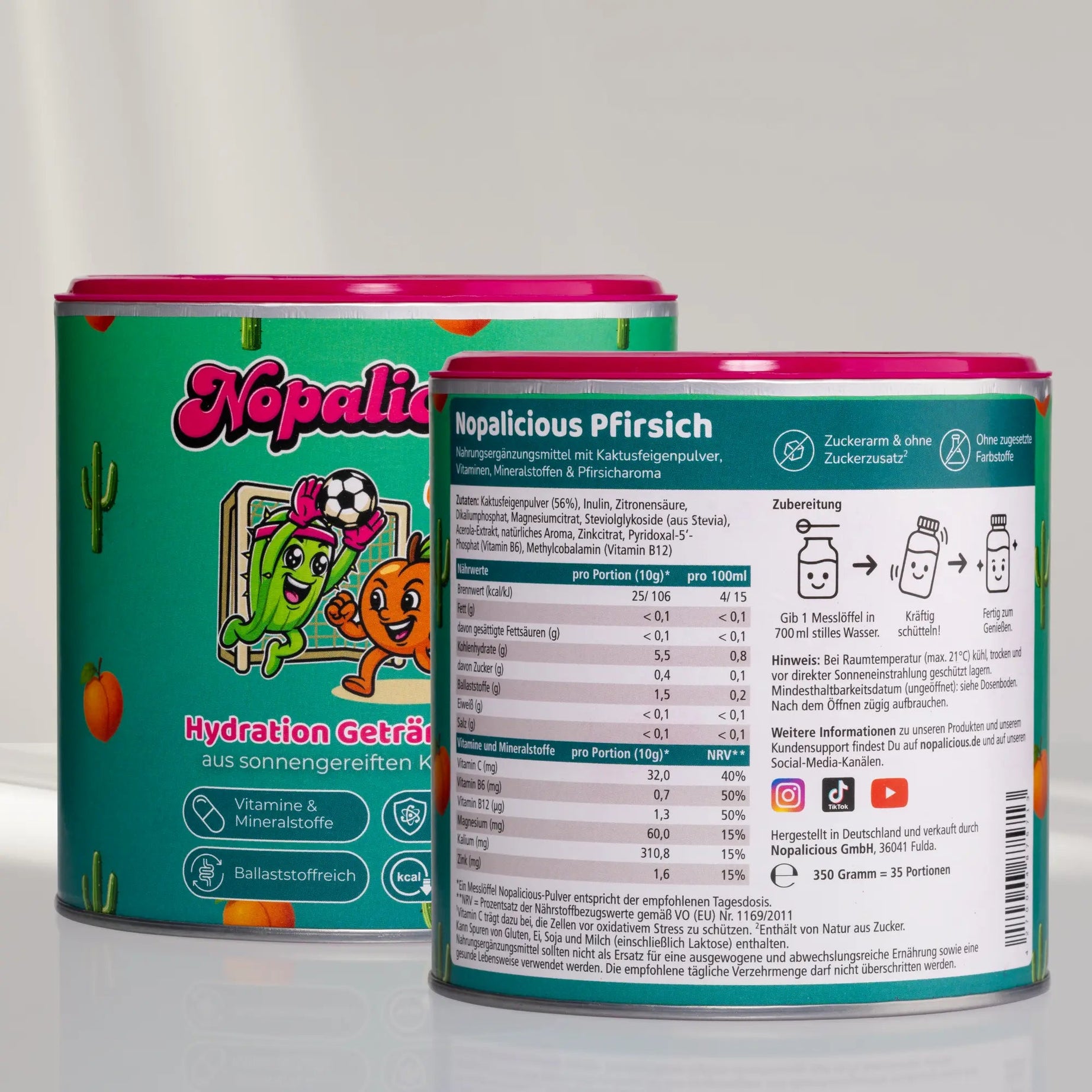 Bestseller Bundle: Original + Pfirsich + Glasflasche - Nopalicious