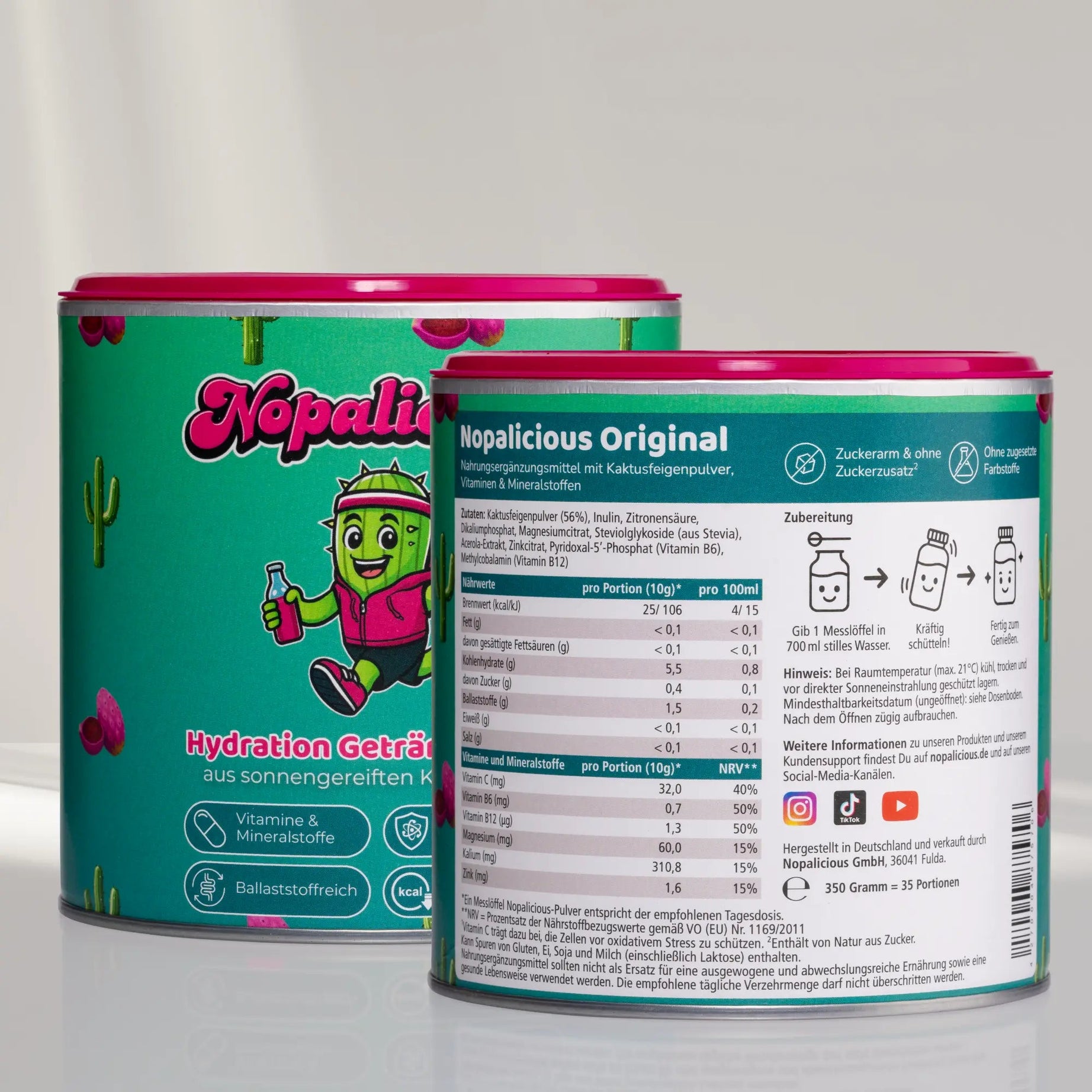 Bestseller Bundle: Original + Pfirsich + Glasflasche - Nopalicious